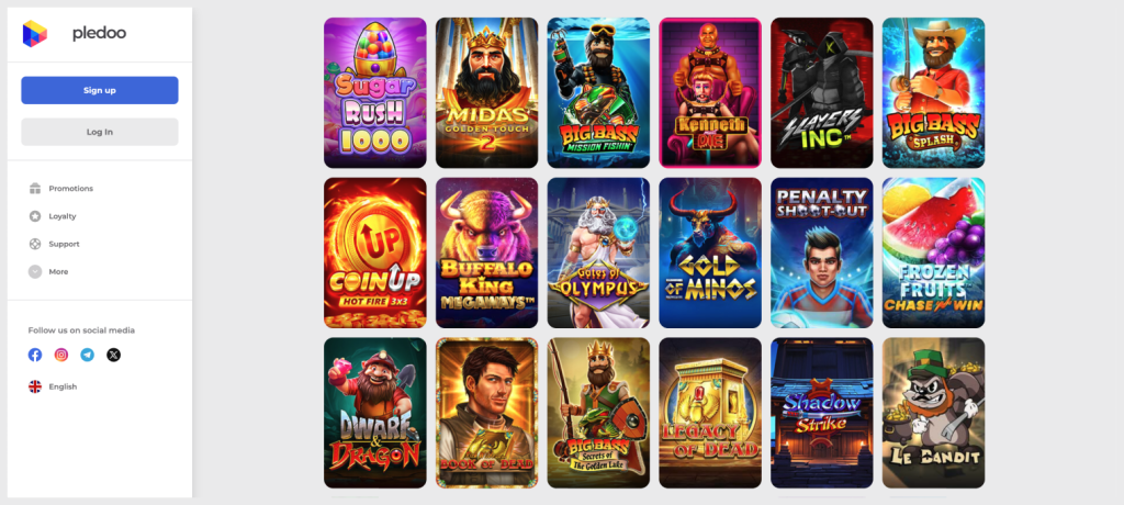 Pledoo Casino igralni avtomati