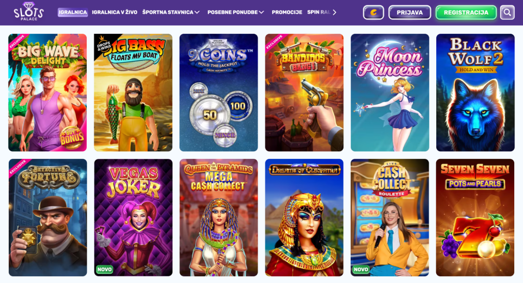 Slots Palace Casino igralni avtomati