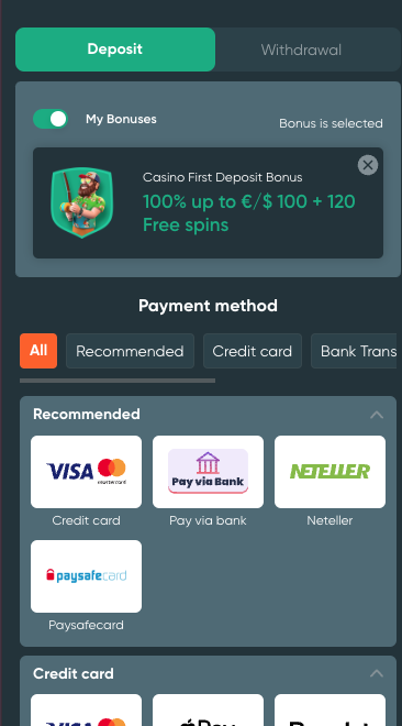 registrirati v Ivibet casino korak 4