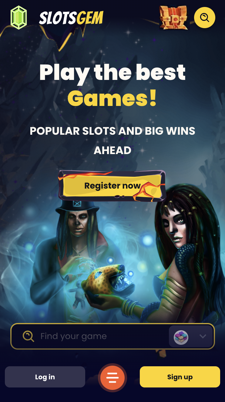 Slotsgem Casino korak registracije 1