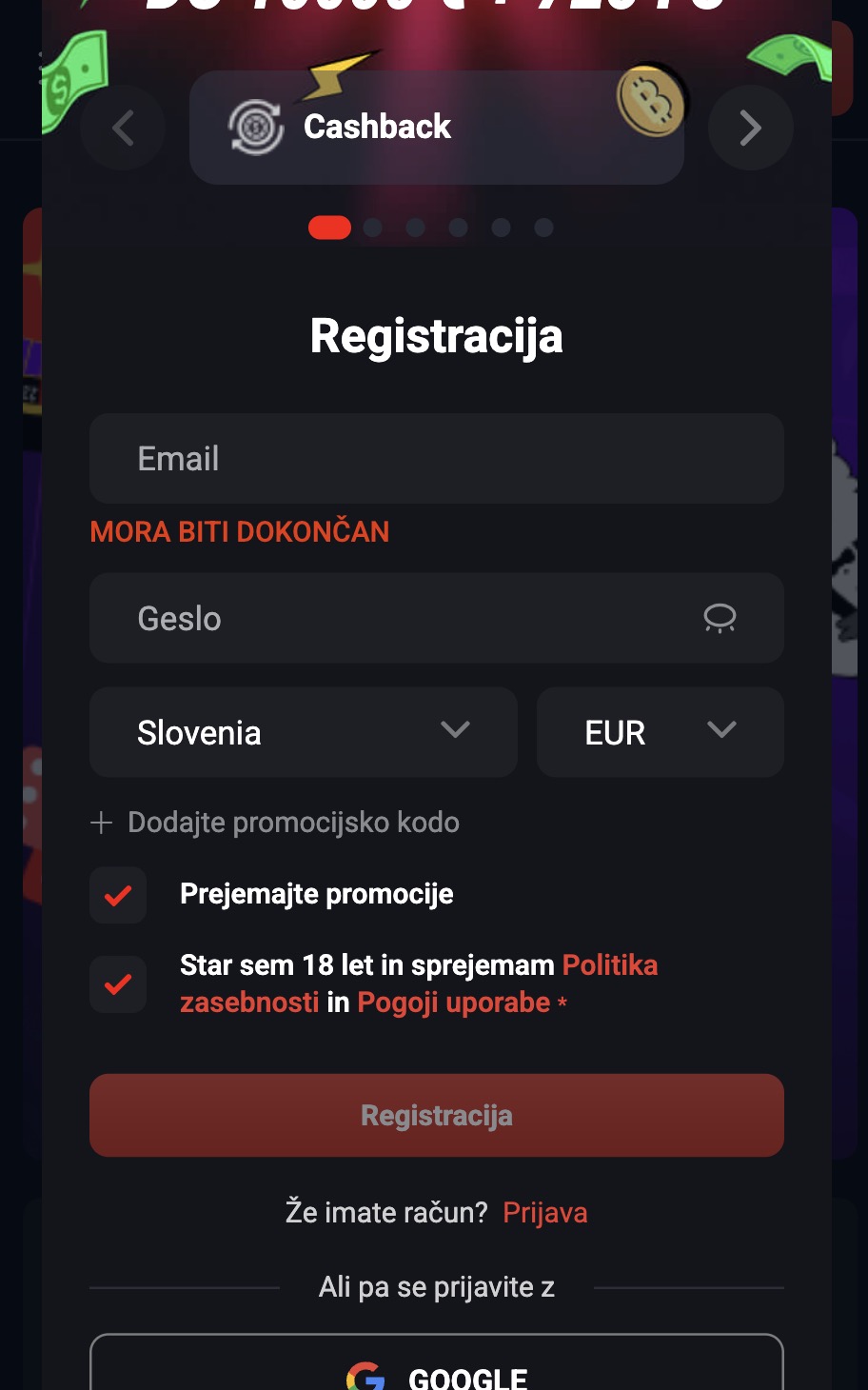Lamabet Registracija 3
