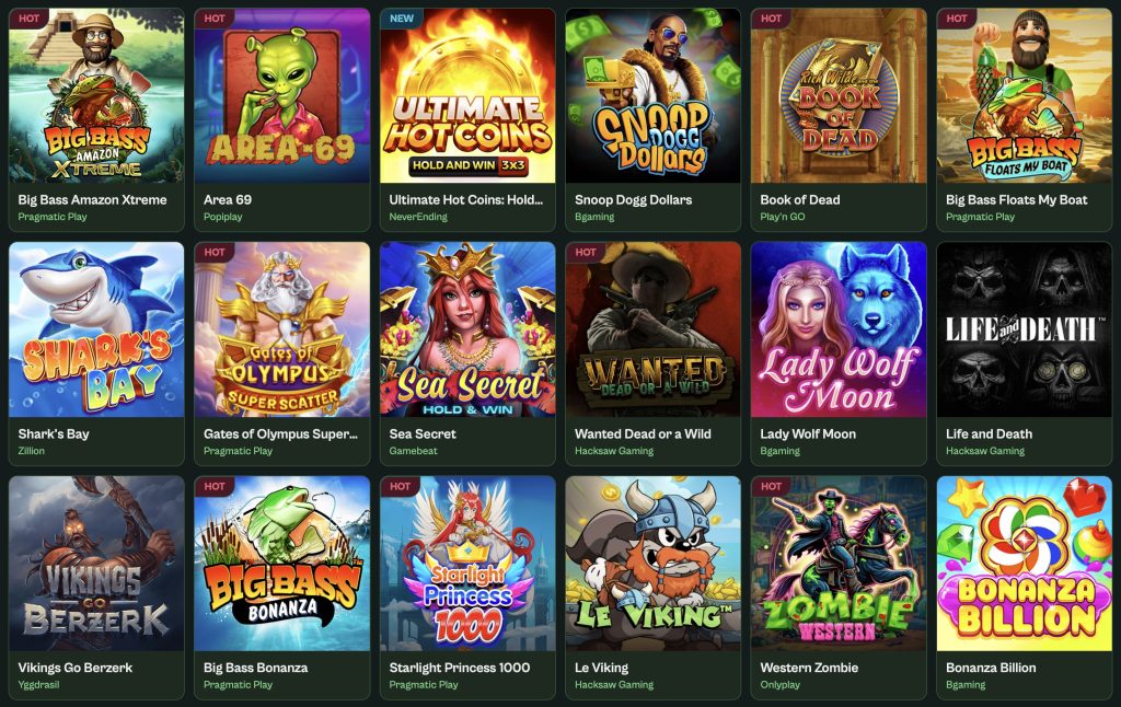 Spinzen Casino - Igralni avtomati