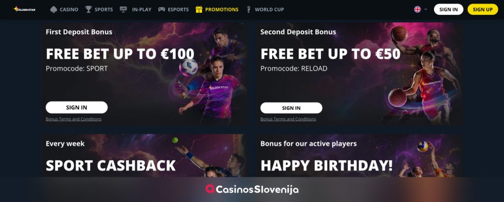 GoldenStar stavniške promocije