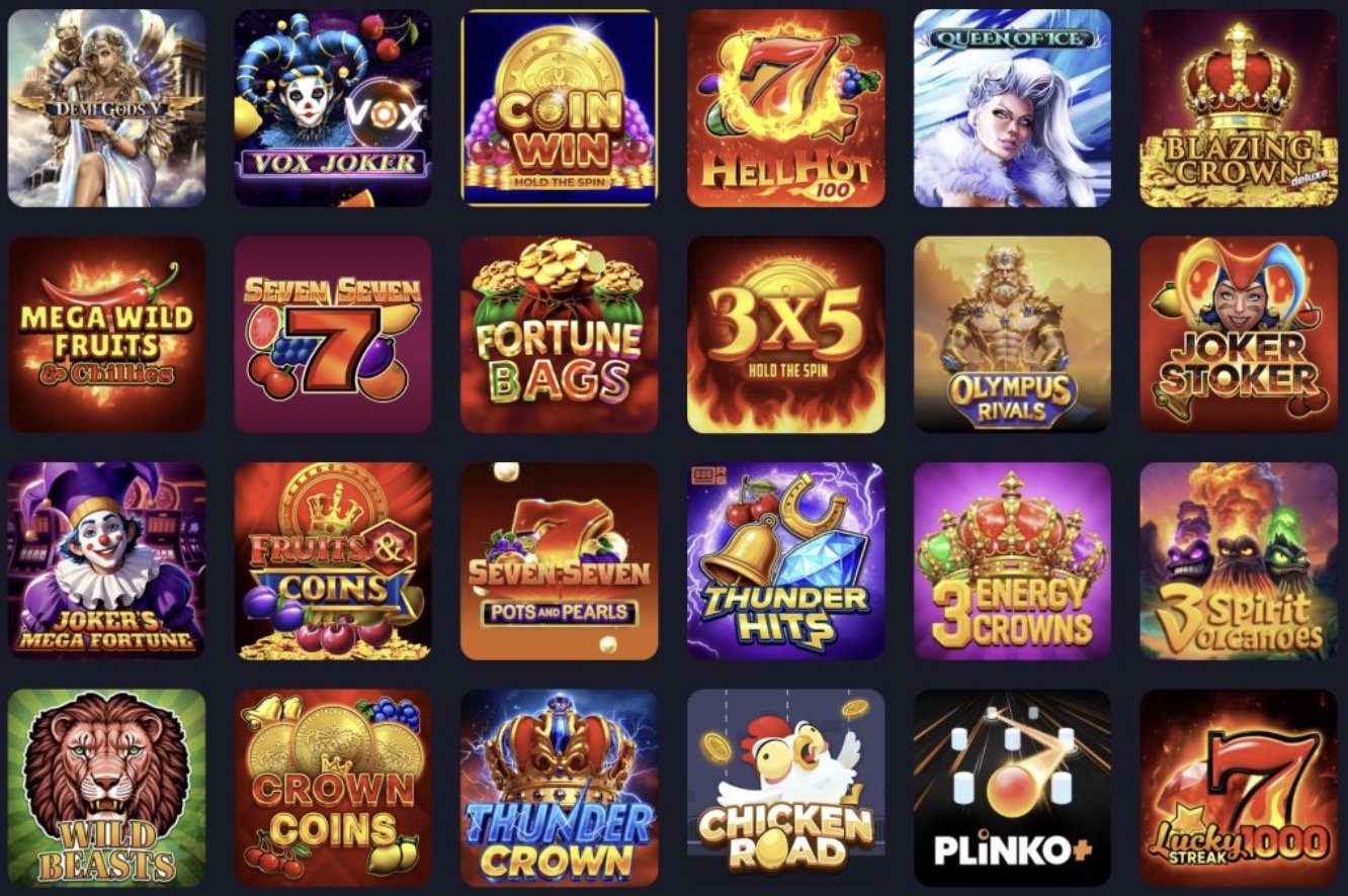 Vox casino games